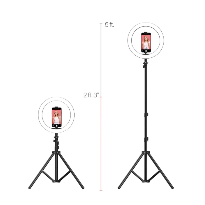 ON AIR - Anneau Lumineux Del 25 cm et Station Multimédia Halo Light Pro Série Vlog