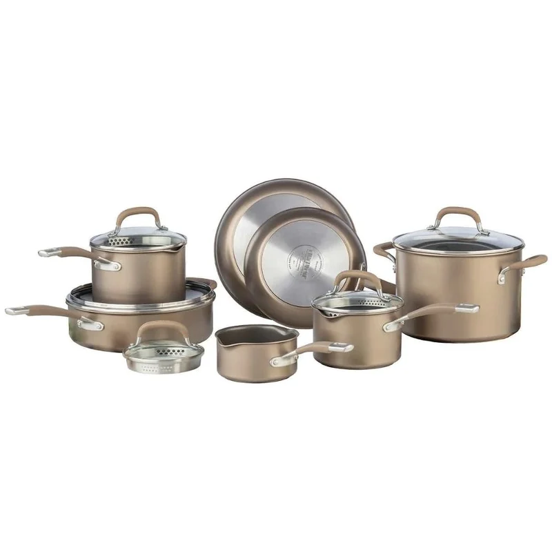 CIRCULON - Batterie de Cuisine de 12 Pièces en Aluminium Anodisé