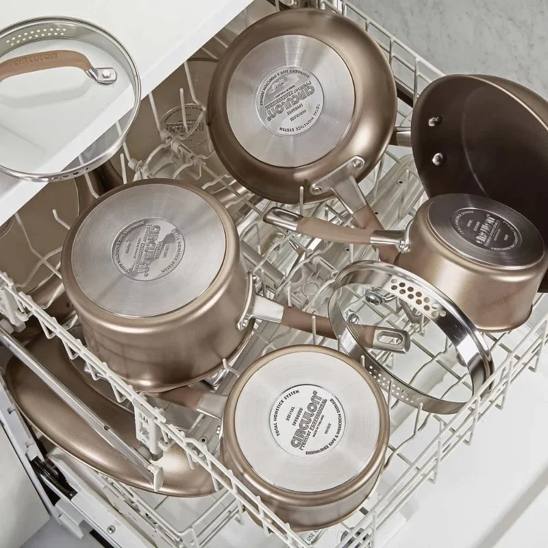 CIRCULON - Batterie de Cuisine de 12 Pièces en Aluminium Anodisé