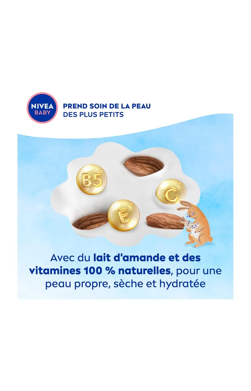 Lingettes nettoyantes multi-usages - Soft & Cream - Bébé - 57 unités