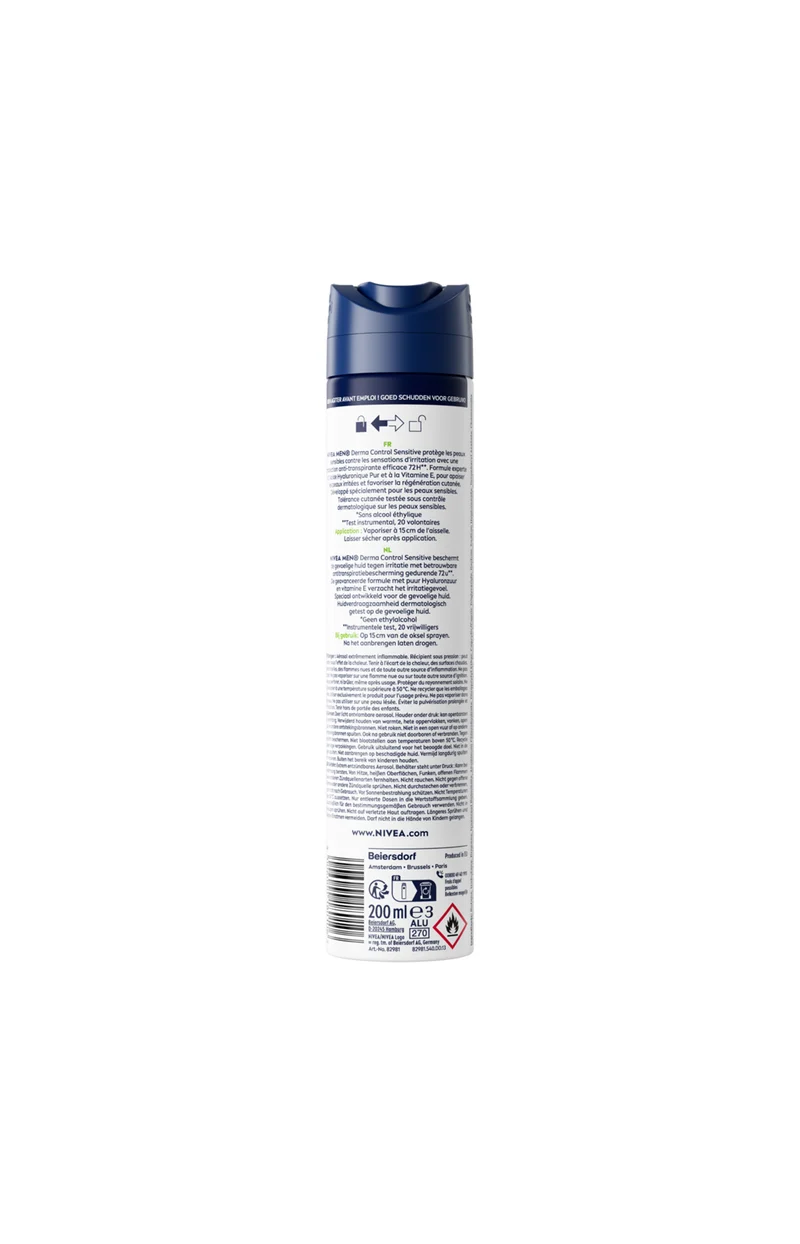 Déodorant spray - Derma Control Sensitive - Homme - 200ml