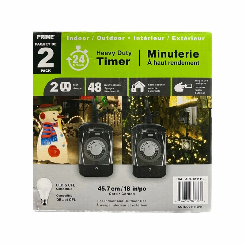 PRIME - Paquet de 2 Minuteries à Haut Rendement