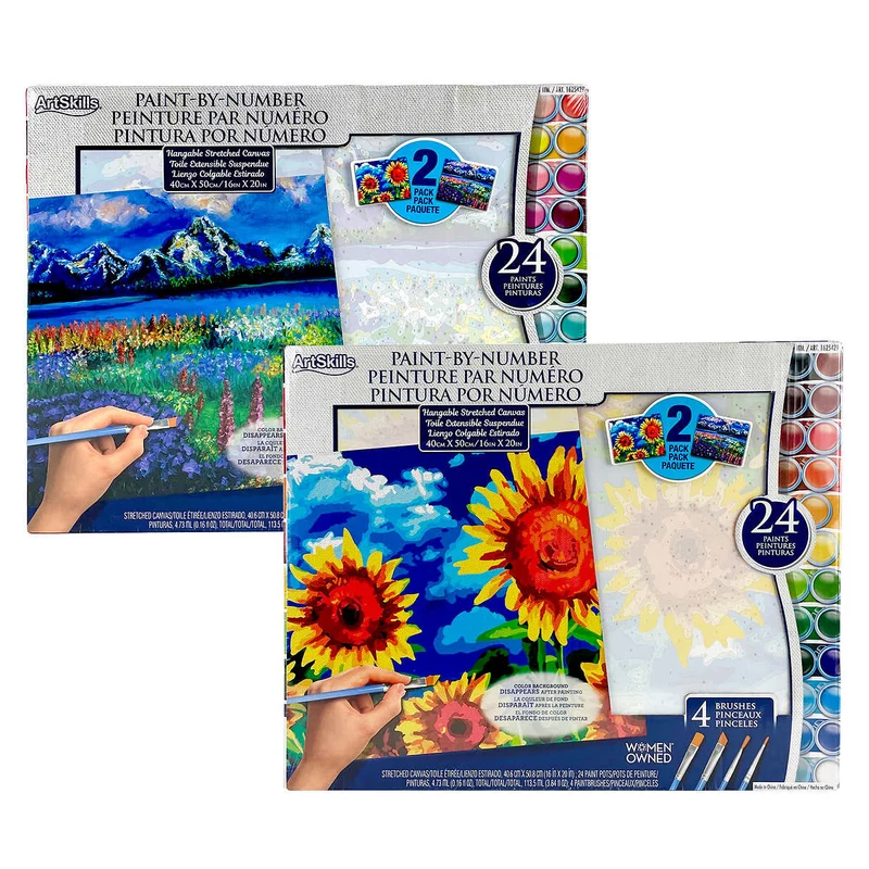 ARTSKILLS - Ensemble de 2 Peintures par Numéro