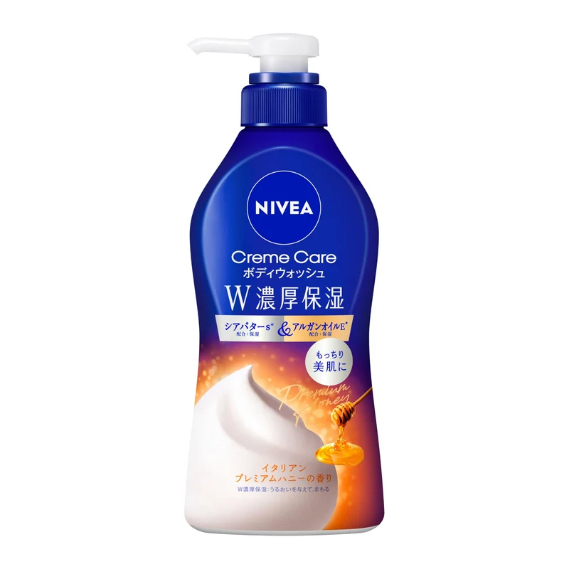 Nivea Cream Care Body Wash with Italian Honey Scent 460Ml Pump Moisturizing