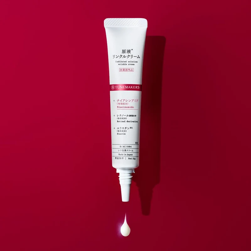 Tunemakers Niacinamide Wrinkle Cream 15G with Retinol and Elastin Formula