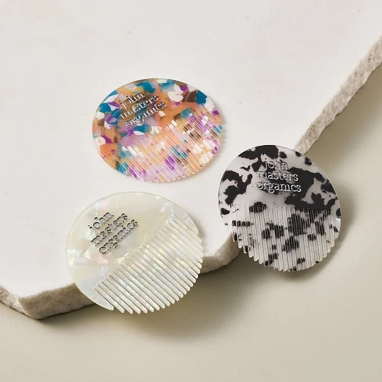 John Masters Organics Round Mini Comb Bloom