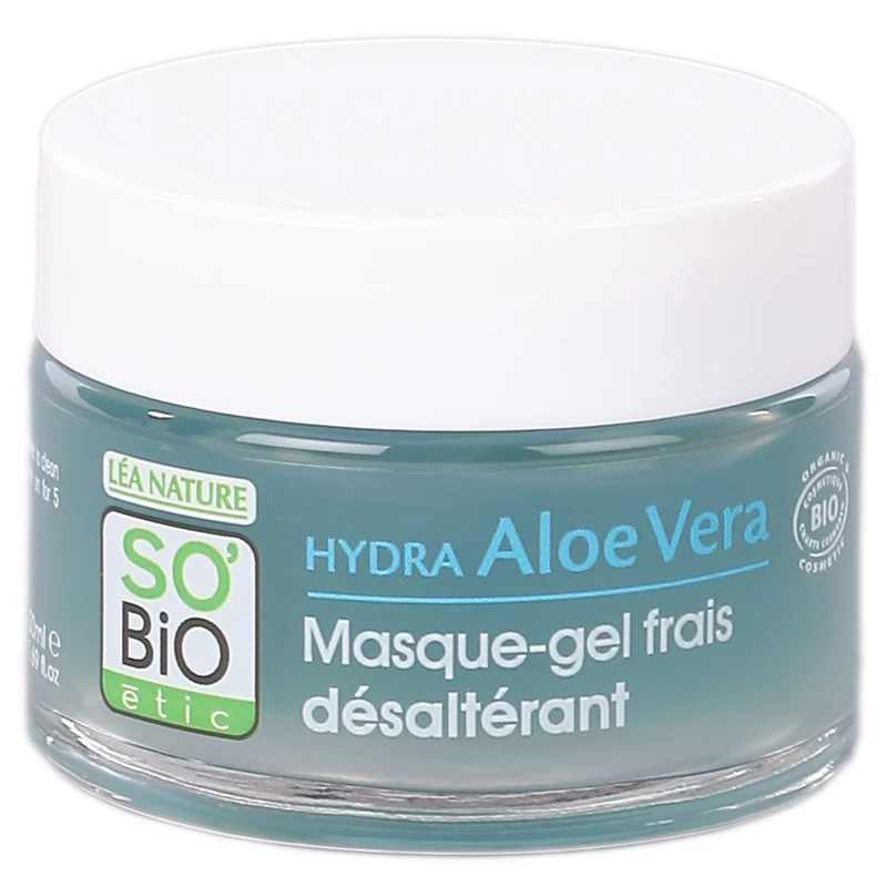 Masque gel frais hydratant