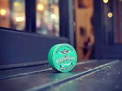 Brosh Mini Clay Pomade: Hard Hold Matte Hair Styler 40g