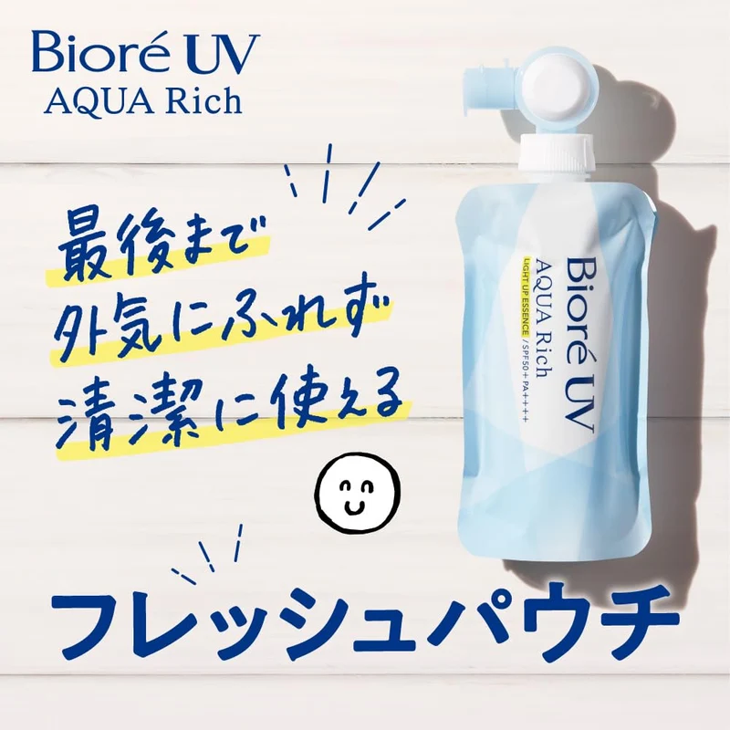 Biore UV Aqua Rich Light Up Essence 120G Refill Sunscreen SPF50