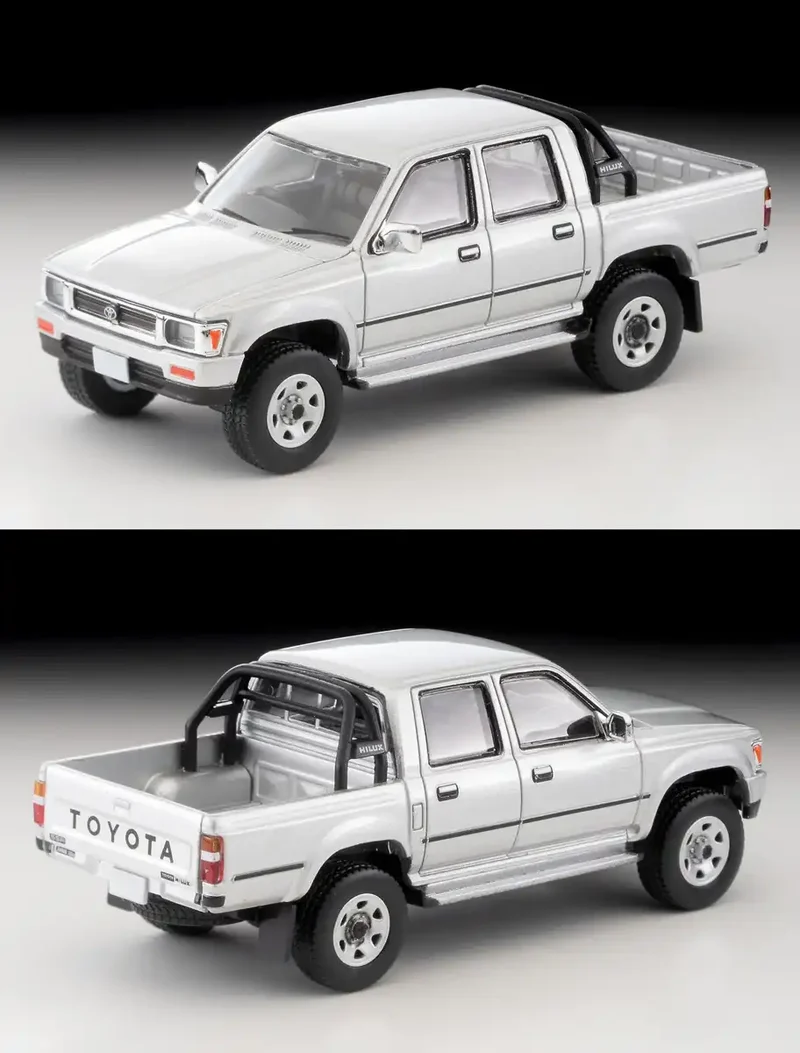 Tomytec Toyota Hilux 4WD Double Cab SSR Silver 1991 Model Lv-N256C