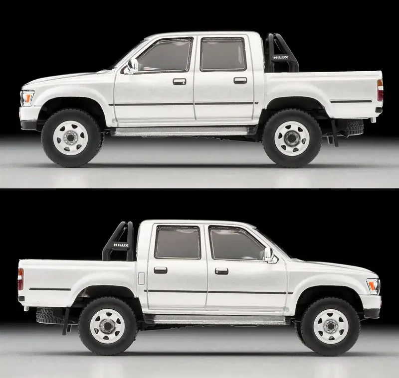 Tomytec Toyota Hilux 4WD Double Cab SSR Silver 1991 Model Lv-N256C