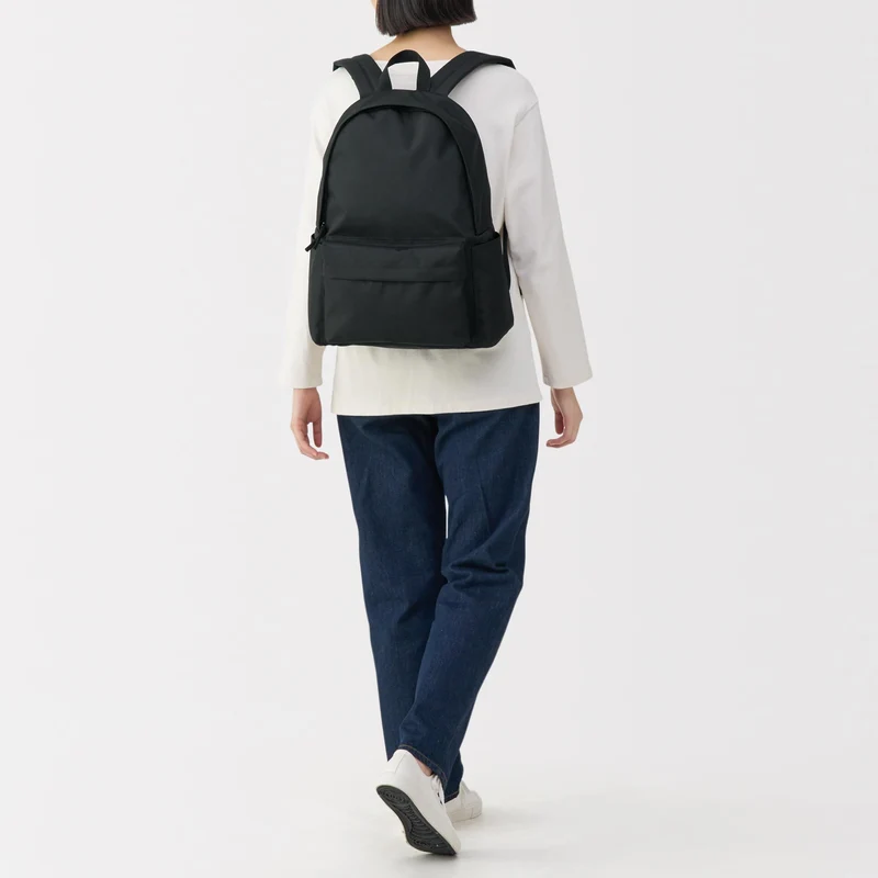 MUJI Water-Repellent Backpack Reduced Shoulder Strain Unisex Adult Black
