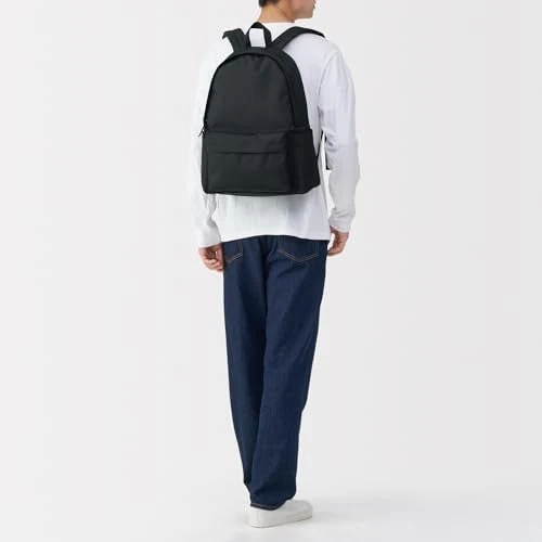 MUJI Water-Repellent Backpack Reduced Shoulder Strain Unisex Adult Black