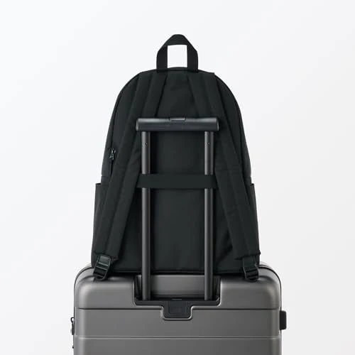 MUJI Water-Repellent Backpack Reduced Shoulder Strain Unisex Adult Black