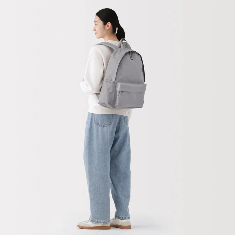 MUJI Water-Repellent Backpack Reduces Shoulder Strain Unisex Adult Gray