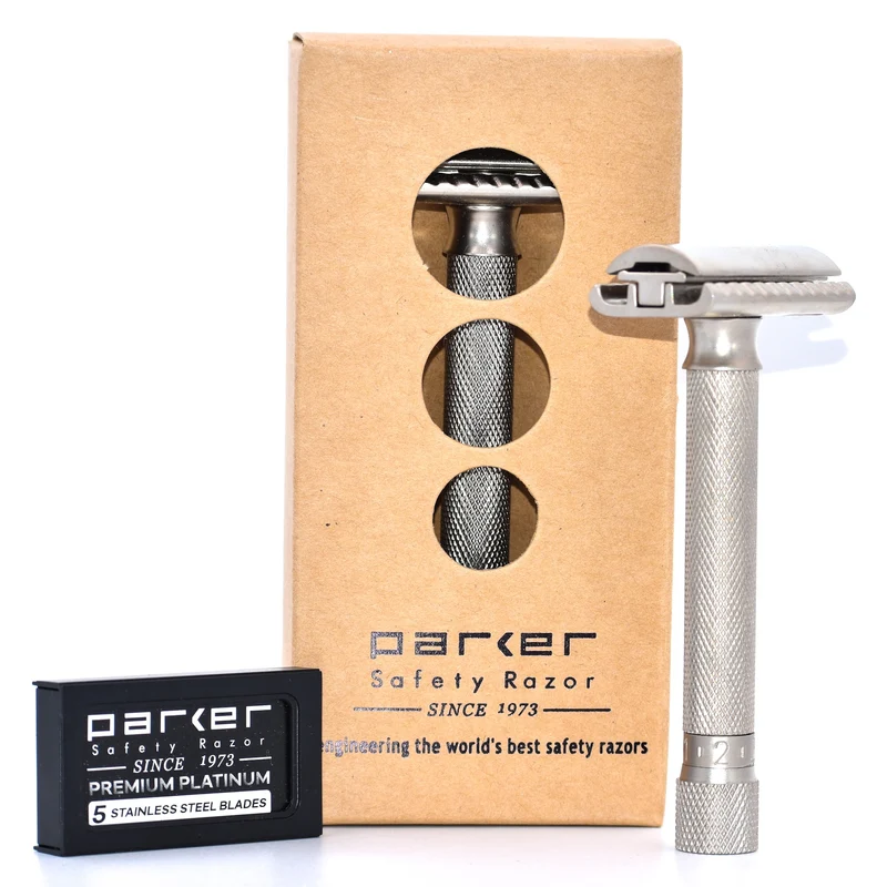 Rasoir de sûreté Var-Sc avec réglage variable - Satin chrome