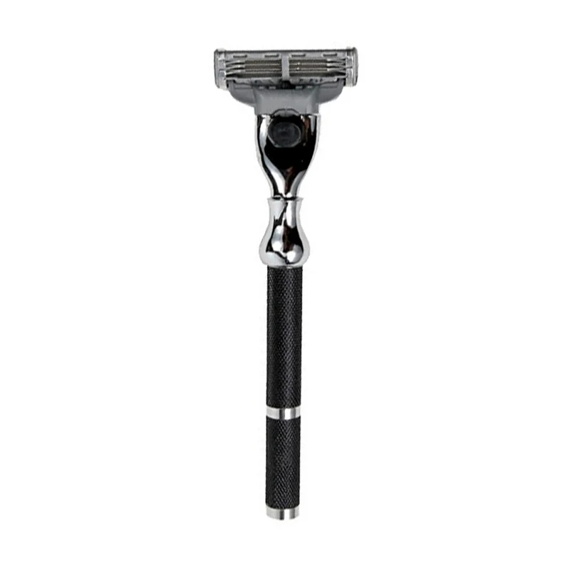 Rasoir 42M compatible avec les lames Gillette Mach 3 - Noir et chrome