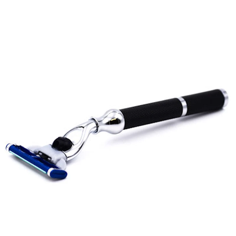 Rasoir 42M compatible avec les lames Gillette Mach 3 - Noir et chrome