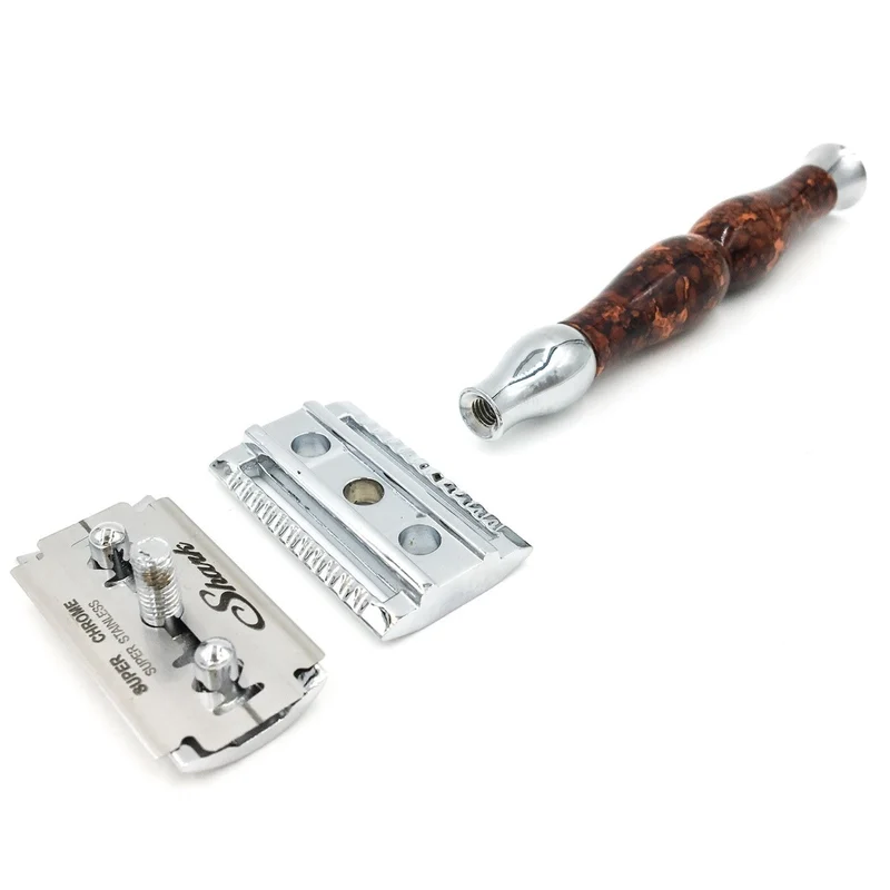 Parker - Rasoir de sécurité 3 pièces avec poignée en émail 45R