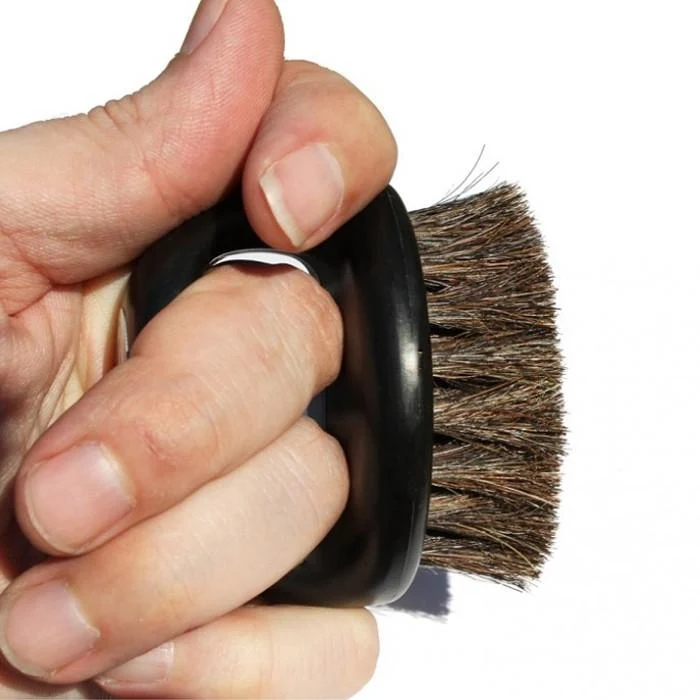 Brosse en poils de cheval "Soft Knuckle Horse Hair Brush" résistance douce