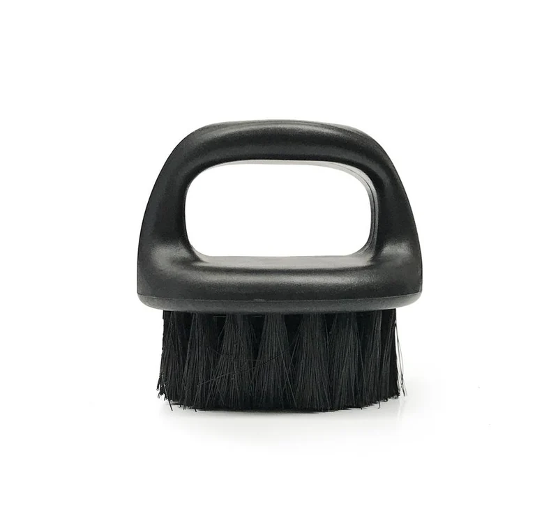 Irving Barber Company - Brosse à poils synthétiques "Black Synthetic Bristle Brush" résistance ferme - Pour les cheveux plus épais
