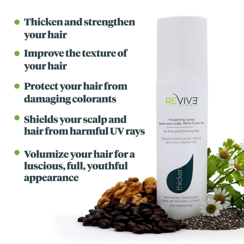 Spray épaississant "Thicken" - Pour tous types de cheveux fins ou clairsemés (200ml/6.8oz)