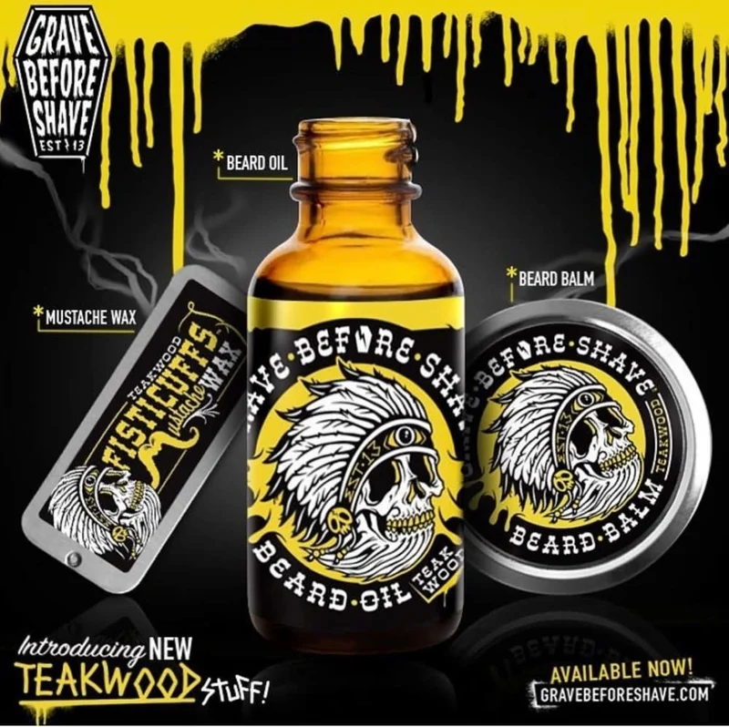 Huile à barbe "Teakwood Scent" (30ml/1.0oz)