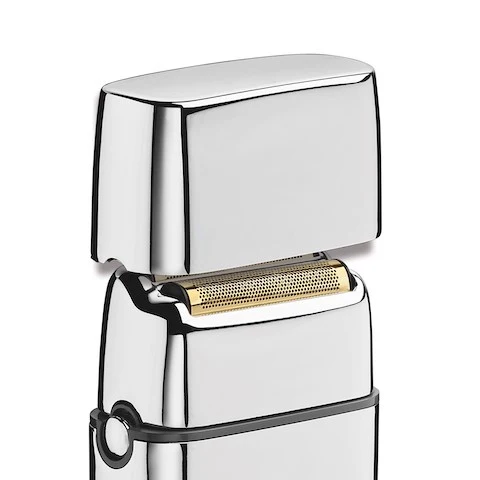 Rasoir métallique à double lames, sans fil FoilFx02 - Argent