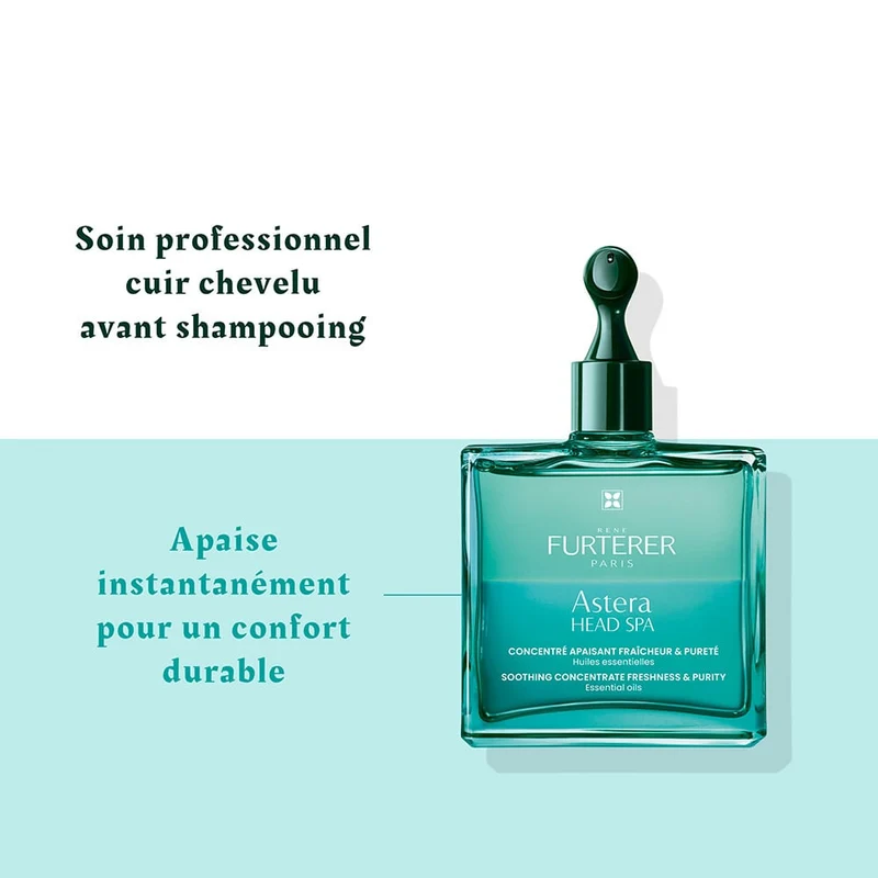 Concentré apaisant fraîcheur et pureté "Astera Head Spa" - Soin du cuir chevelu avant shampoing (50ml/1.69oz)
