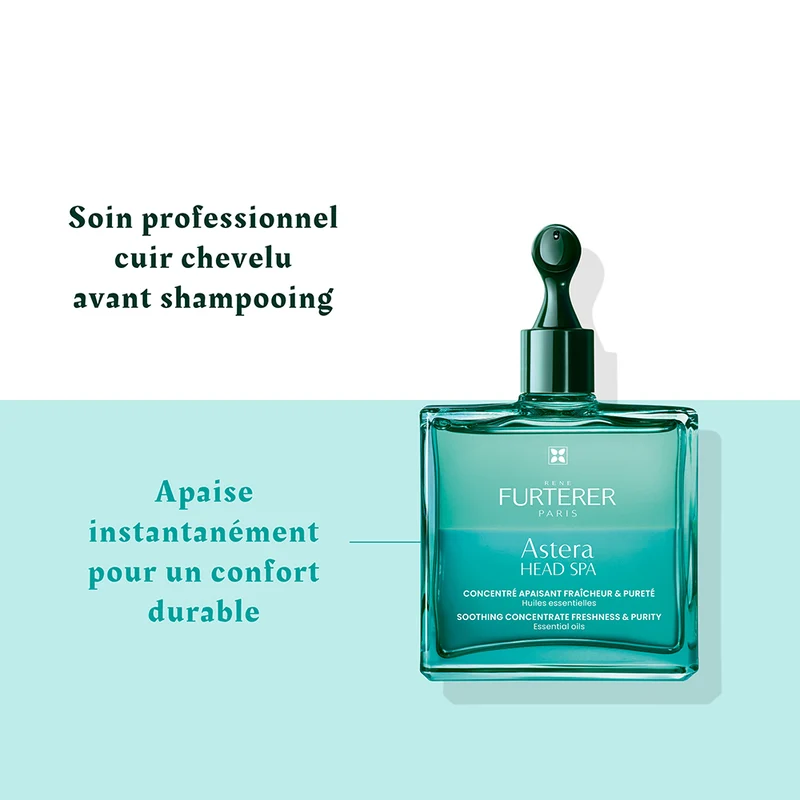 Concentré apaisant fraîcheur et pureté "Astera Head Spa" - Soin du cuir chevelu avant shampoing (50ml/1.69oz)