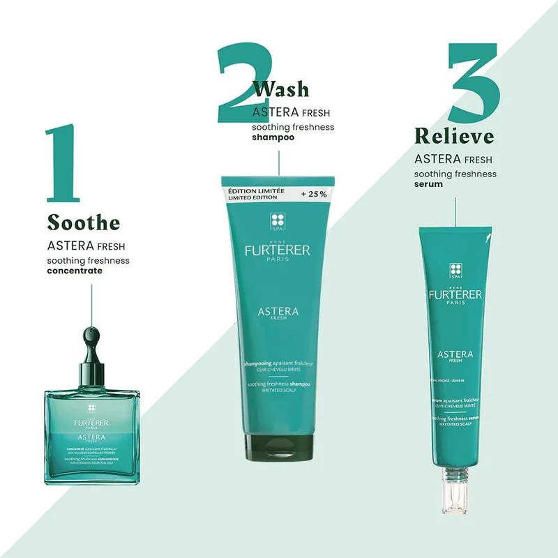 Concentré apaisant fraîcheur et pureté "Astera Head Spa" - Soin du cuir chevelu avant shampoing (50ml/1.69oz)