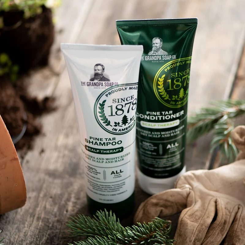 Revitalisant "Pine Tar Scalp Therapy" apaise et hydrate - Pour le cuir chevelu et les cheveux secs (235ml/8.0oz)