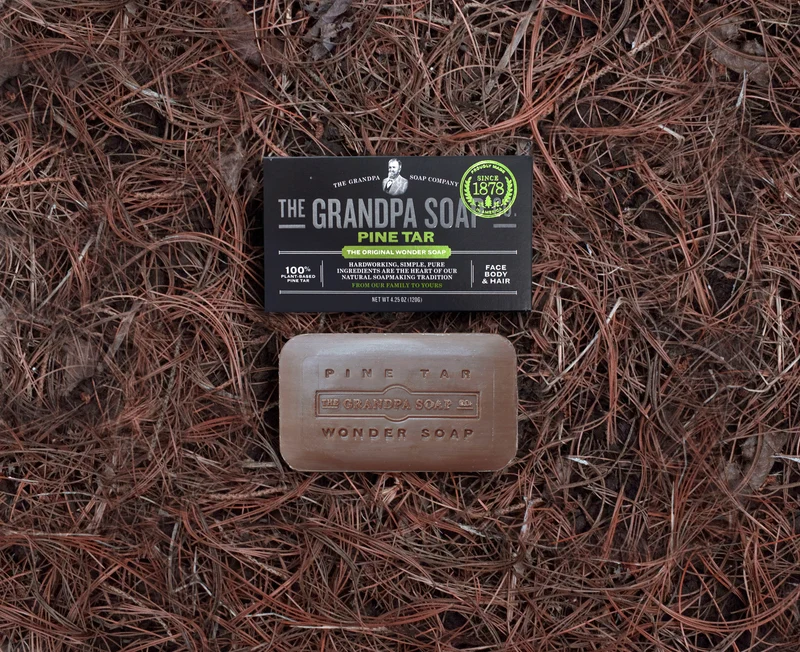 Barre de savon "The Original Wonder Soap Pine Tar" - Corps, visage et cheveux (120g/4.25oz)