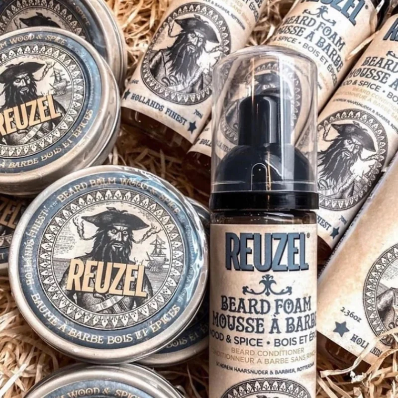 Revitalisant en mousse pour la barbe sans rinçage "Beard Foam" - Bois et épices (70ml/2.36oz)