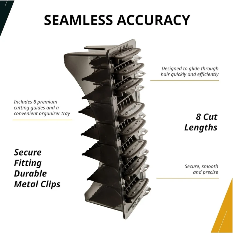 Ensemble de 8 guides de coupe premium #1 à #8 "Premium Cutting Guides" #53110