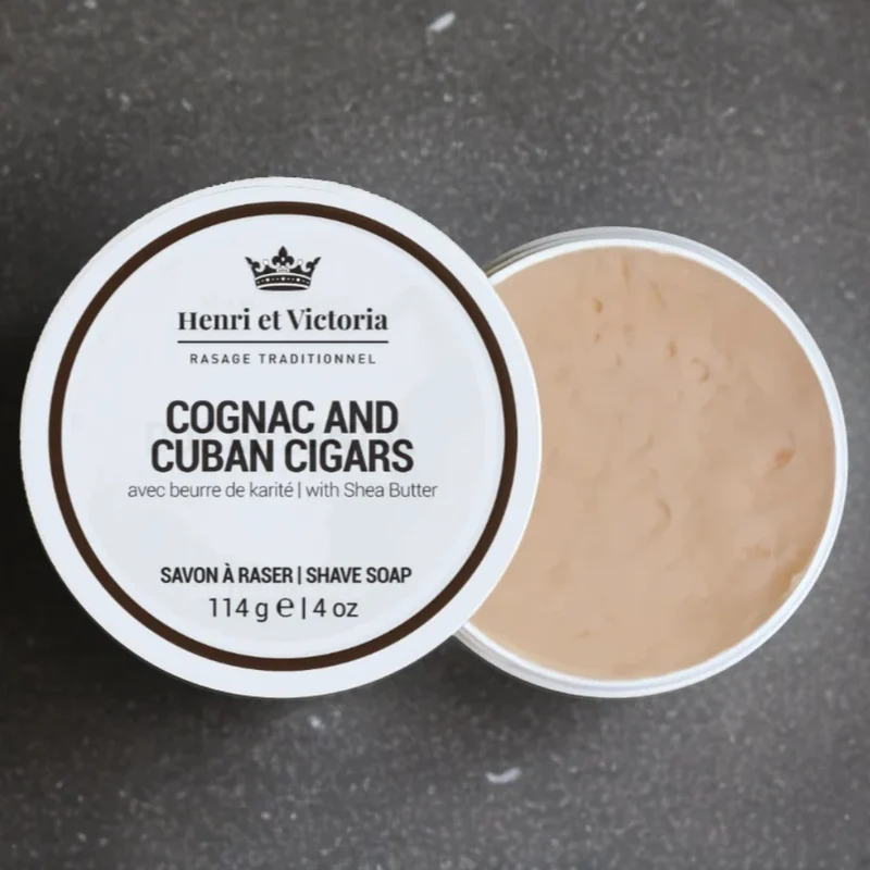 Savon à raser végan "Cognac and Cuban Cigars" (114g/4.0oz)