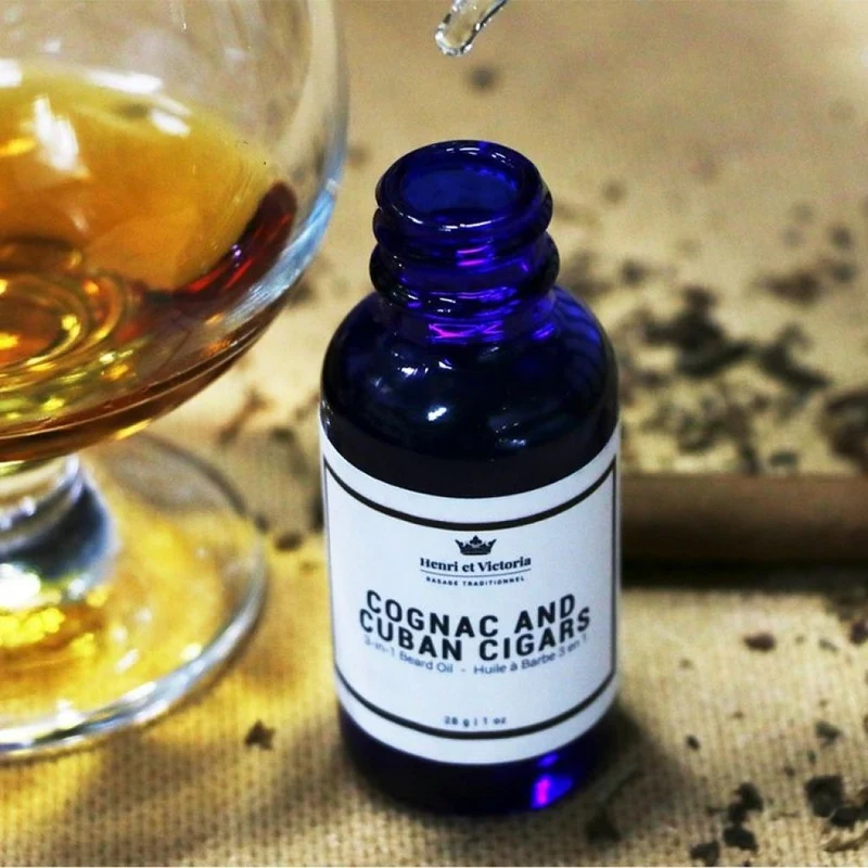 Huile à barbe 3 en 1 "Cognac and Cuban Cigars" (28g/1.0oz)