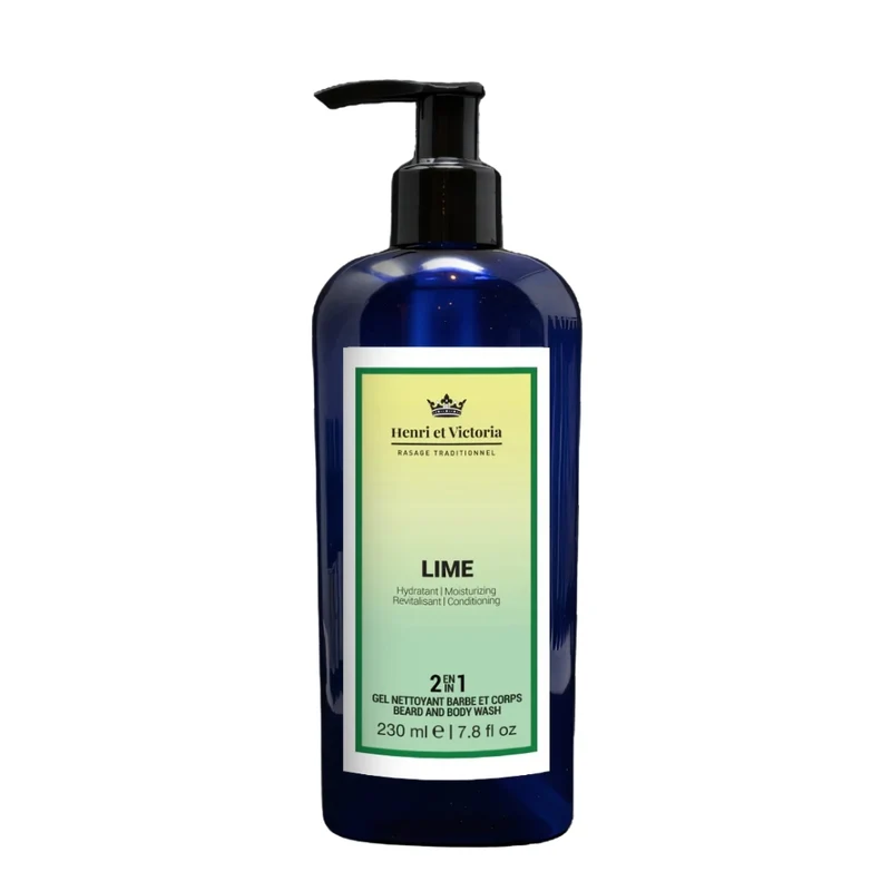 Gel nettoyant 2 en 1 barbe et corps "Lime" (228g/8.0oz)