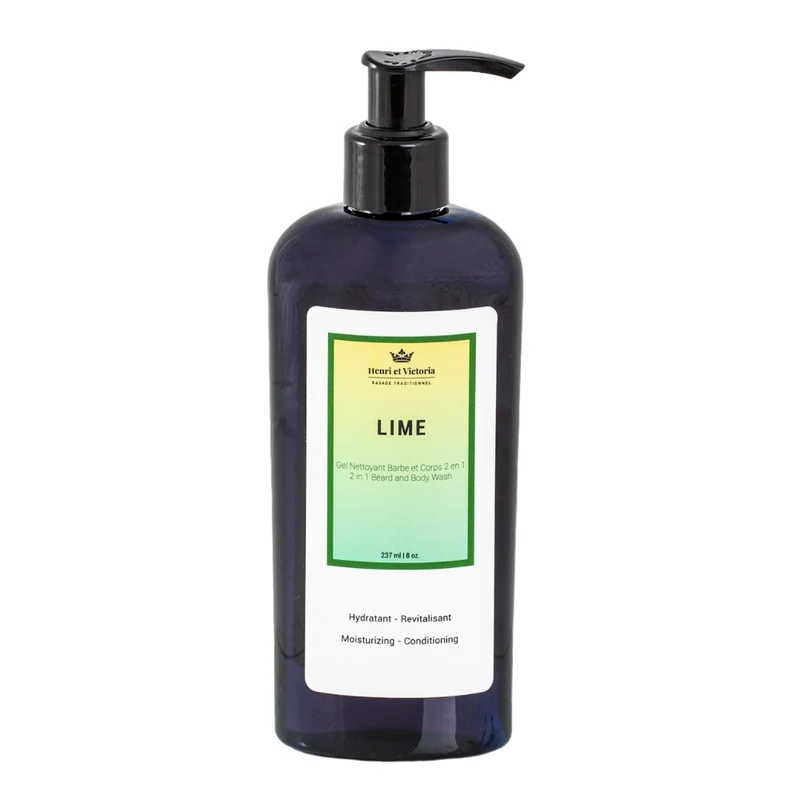 Gel nettoyant 2 en 1 barbe et corps "Lime" (228g/8.0oz)
