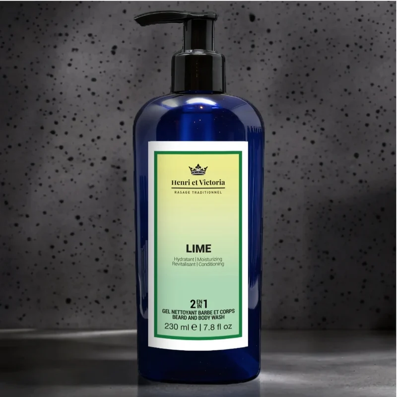 Gel nettoyant 2 en 1 barbe et corps "Lime" (228g/8.0oz)