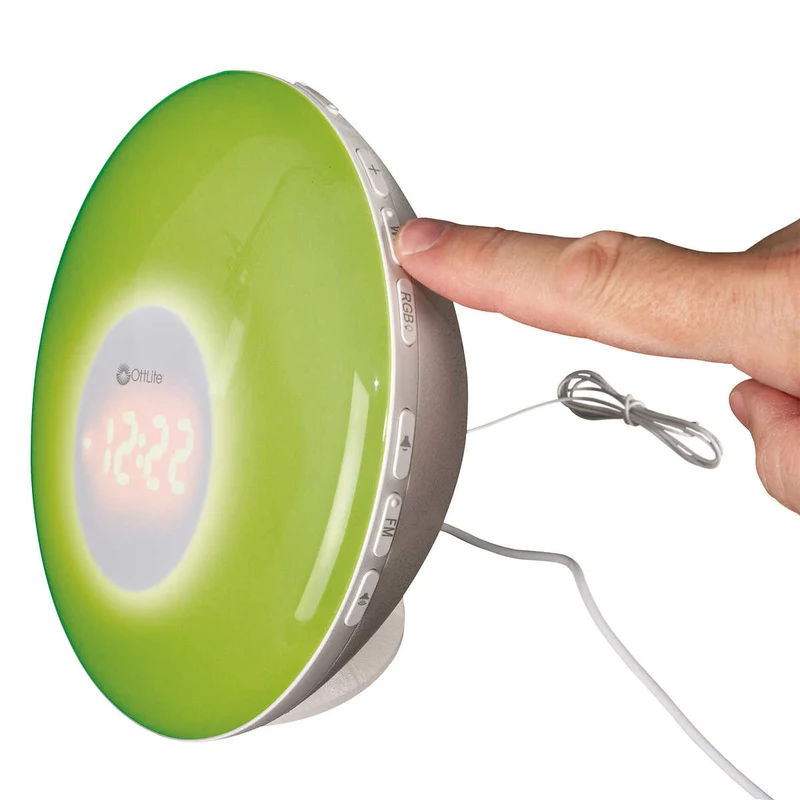 OTTLITE - Lampe Réveil-Matin avec Bruit Blanc et Changement de Couleur