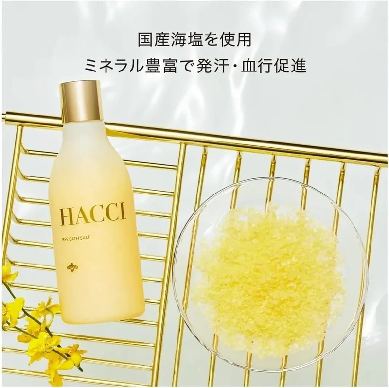 Hacci Bath Salt Milky Honey 10.6 oz Natural Relaxing Soak