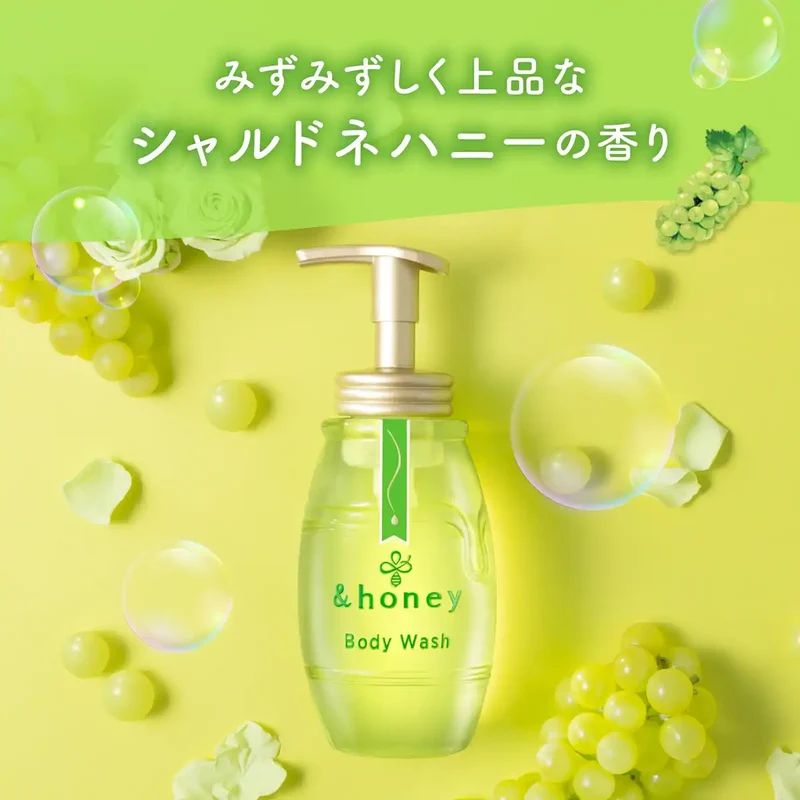&honey Pure Moist Foaming Body Wash Chardonnay Refill 440Ml Body Soap