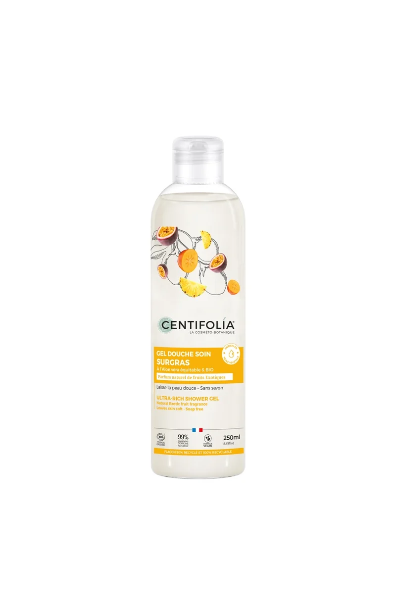 Gel douche surgras bio - Fruits exotiques - 250 ml