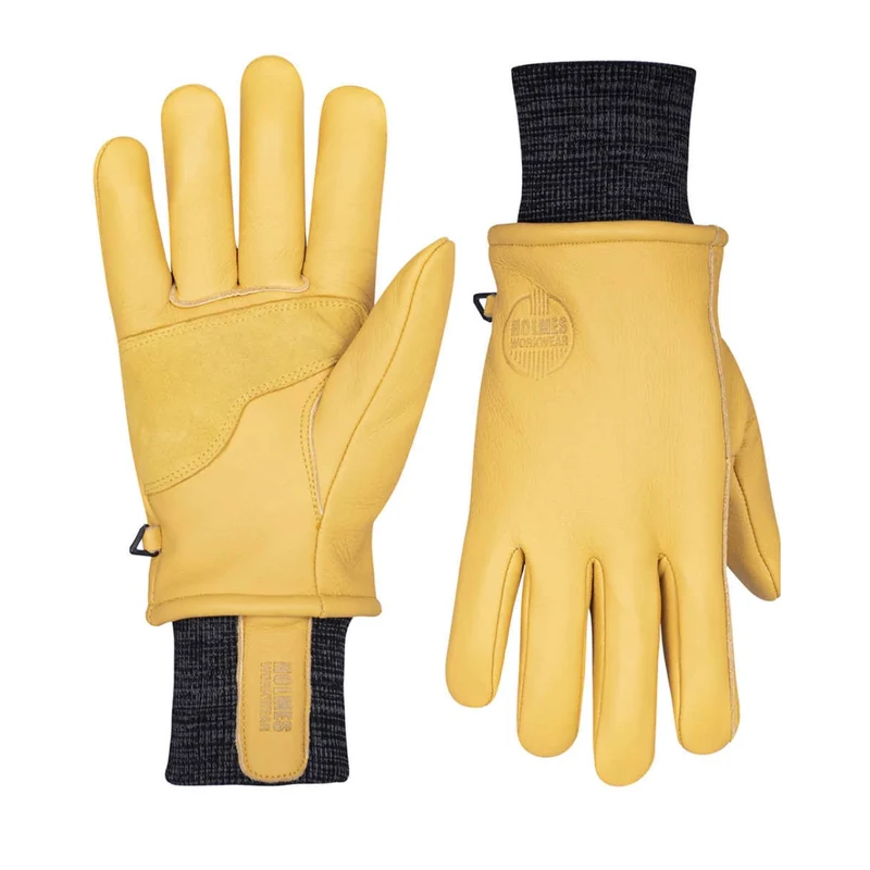 HOLMES WORKWEAR - 2 Paires de Gants d'Hiver en Cuir