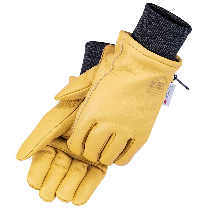 HOLMES WORKWEAR - 2 Paires de Gants d'Hiver en Cuir