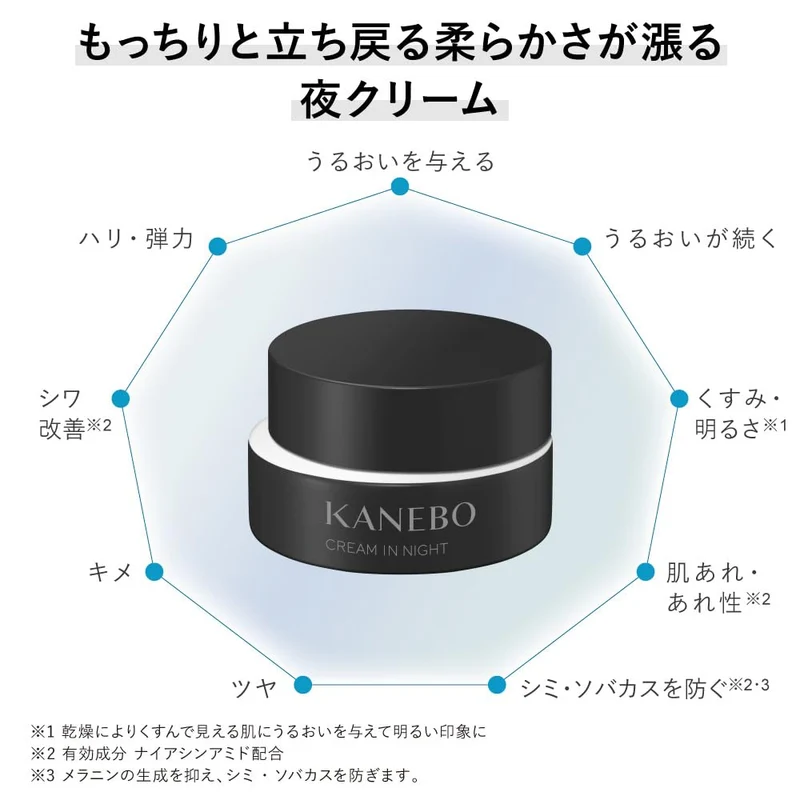 Kanebo Cream In Night II Moisturizing Night Cream 50g for Dry Skin