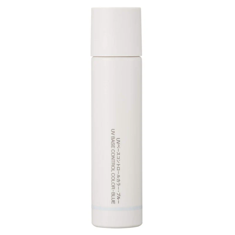 Muji UV Base Control Color Blue 30Ml - Improved Skin Tone & Sun Protection