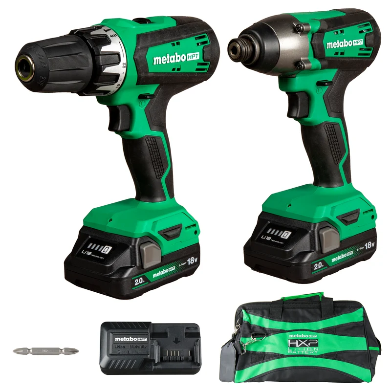 METABO HPT - Perceuse à Percussion Sans Fil et Marteau à Choc Sans Fil