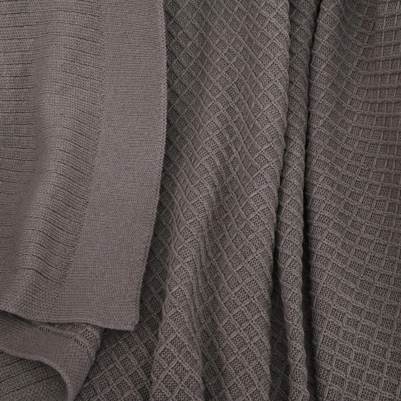 LIFE COMFORT - Jeté Tricoté Gaufré